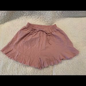 Mauve, flowy shorts from Shein. Worn Once